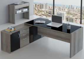 Ambiente-Mesa-Credenza-Linha-UP-Diretoria-Roma-Maranello-HS Móveis4